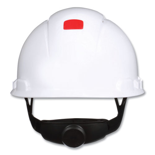 SecureFit H-Series Hard Hats, H-700 Front-Brim Cap with UV Indicator, 4-Point Pressure Diffusion Ratchet Suspension, White