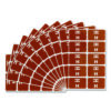 AlphaZ Color-Coded Second Letter Alphabetical Labels, H, 1 x 1.63, Dark Brown, 10/Sheet, 10 Sheets/Pack
