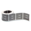 Numerical End Tab File Folder Labels, 7, 1.5 x 1.5, Gray, 250/Roll