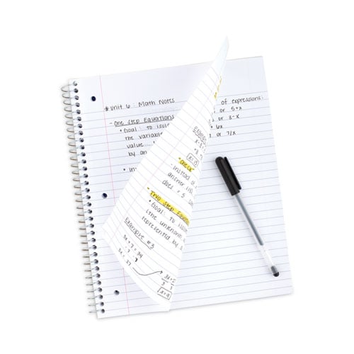 Wirebound Notebook with Two Pockets, 1-Subject, Wide/Legal Rule, Red Cover, (100) 10.5" x 8" Sheets