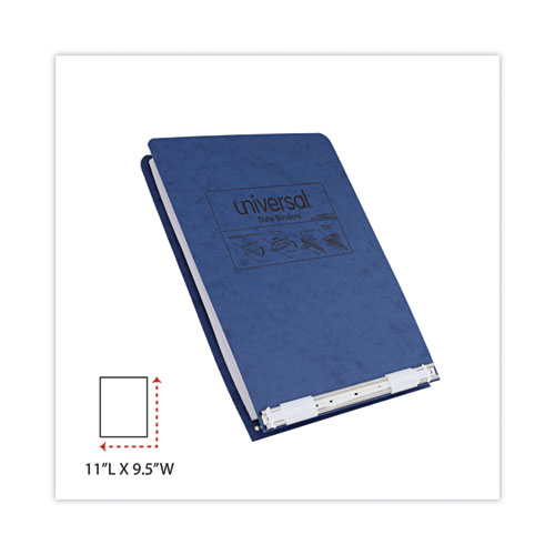 Pressboard Hanging Binder, 2 Posts, 6" Capacity, 9.5 x 11, Blue