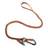 Squids 3109F(x) Tool Lanyard, Swiveling Aluminum Carabiner + Loop, 25 lb Max Working Capacity, 38" to 48" Long