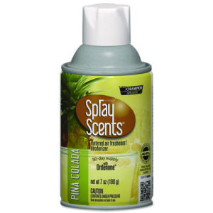 Champion Sprayon SPRAYScents Metered Air Freshener Refill, Pina Colada, 7 oz Aerosol Spray, 12/Carton