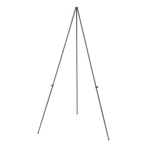 Instant Setup Foldaway Easel, Adjusts 15" to 61" High, Steel, Black