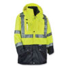 GloWear 8388 Class 3/2 Hi-Vis Thermal Jacket Kit, Small, Lime