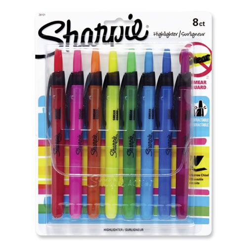 Sharpie Smear Guard Retractable Highlighters