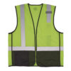 GloWear 8210Z Hi-Vis Class 2 Mesh Vest, 2X-Large to 3X-Large, Lime