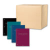 Subject Wirebound Promo Notebook, 1-Subject, Med/College Rule, Four Assorted Cover Colors, (70) 10.5 x 8 Sheets, 24/Carton