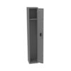 Single-Tier Locker, One Locker with Hat Shelf, 12w x 12d x 72h, Medium Gray
