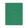 Pressboard Report Cover with Tyvek Reinforced Hinge, Two-Piece Prong Fastener, 3" Capacity, 8.5 x 11, Dark Green/Dark Green