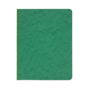 Pressboard Report Cover with Tyvek Reinforced Hinge, Two-Piece Prong Fastener, 3" Capacity, 8.5 x 11, Dark Green/Dark Green
