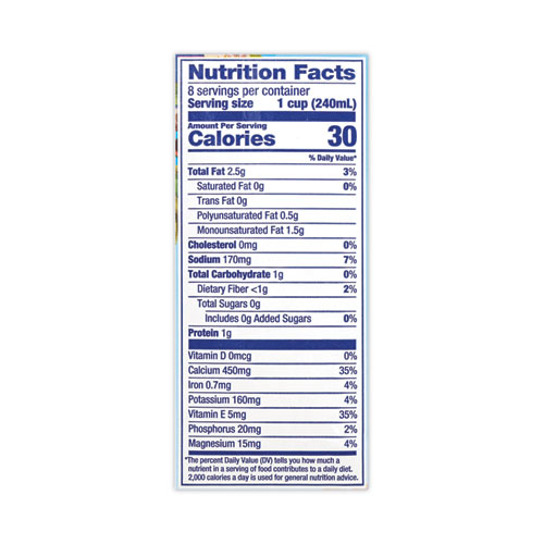 Almond Breeze Almond Milk, Unsweetened Vanilla, 64 oz Carton, 2/Pack
