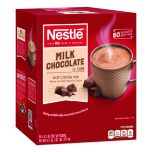 Hot Cocoa Mix, Milk Chocolate, 0.71 oz Packet, 60 Packets/Box