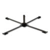 Shax 6190 Umbrella Stand, 1.65" Cylinder with Set Screw Clamp, Metal, 48 x 48 x 10, Black
