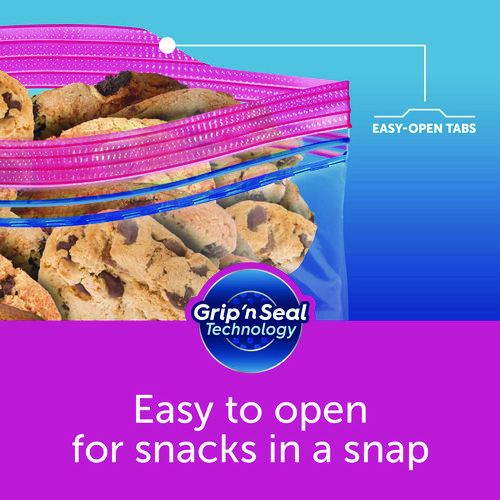 Seal Top Bags, Gallon, 10.75" x 10.56", Clear, 75 Bags/Pack, 2 Packs/Box - Image 3