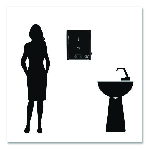 Hy Tech Towel Dispenser, Manual, 12.4 x 9.3 x 16.5, Black