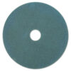 Ultra High-Speed Floor Burnishing Pads 3100, 27" Diameter, Aqua, 5/Carton