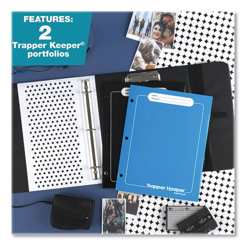 Trapper Keeper 3-Ring Pocket Binder, 1" Capacity, 11.25 x 12.19, Shapes - Image 4
