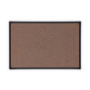 Tech Cork Board, 36" x 24", Brown Surface, Black Plastic Frame
