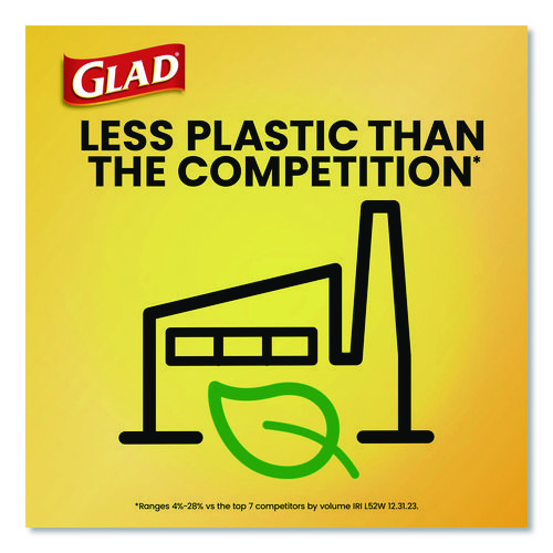 Guaranteed Strong Large Drawstring Trash Bags, Three-Ply, 30 gal, 1.05 mil, 30 x 33, Black, 28 Bags/Box, 6 Boxes/Carton