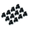 GP Polyurethane-Coated Nylon Gloves, Medium, Black, 12 Pairs