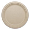 Fiber Plates, Paper, 10.1" dia, Natural, 800/Carton