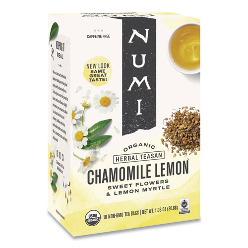 Numi Organic Chamomile Lemon Herbal Tea Bag