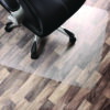 Cleartex Unomat Anti-Slip Chair Mat for Hard Floors/Flat Pile Carpets, 60" w x 48" l, Clear
