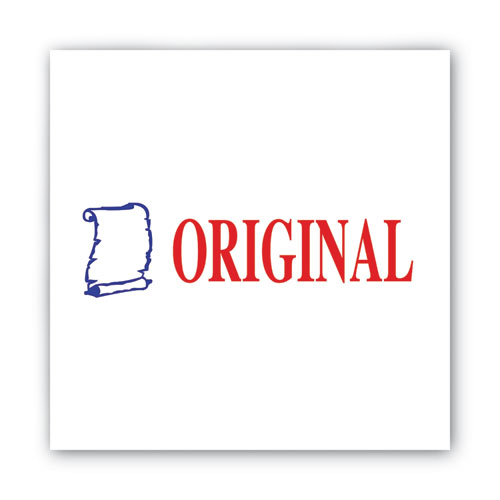 Pre-Inked Shutter Stamp, Red/Blue, ORIGINAL, 1.63 x 0.5