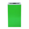 29 Gallon Trash/Recycling Cans, Steel, Green Can with Mixed Lid