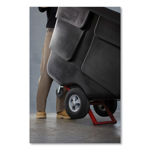 0.5 cu yd BRUTE Rotomolded Tilt Truck, 450 lb Capacity, Black