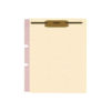 Card Stock Classification Folder Divider, 2 Fasteners, Letter Size, Manila, 100/Box