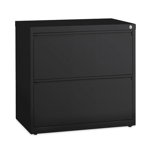 Lateral File Cabinet, 2 Letter/Legal/A4-Size File Drawers, Black, 30 x 18.62 x 28