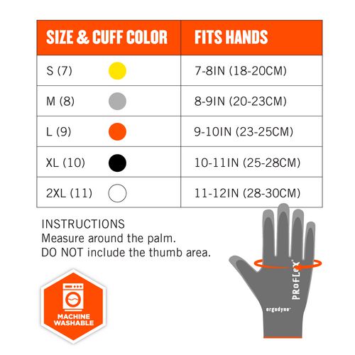 ProFlex 7044 ANSI A4 PU Coated CR Gloves, Gray, X-Small, Pair