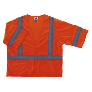 GloWear 8310HL Type R Class 3 Economy Mesh Vest, Large to X-Large, Orange