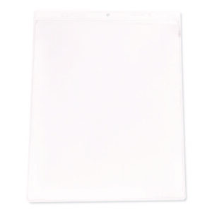 Clear Vinyl Shop Ticket Holders, Super Heavy-Duty, Top Load 9 x 12 Insert, Clear Front, 50/Box