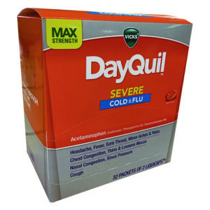 Severe Cold and Flu Relief LiquiCaps, 2 LiquiCaps/Packet, 32 Packets/Box