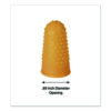 Fingertip Pads, Size 12, Large, Amber, 12/Pack