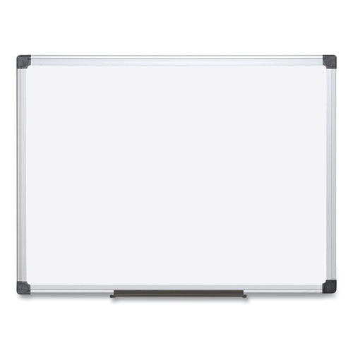 Value Lacquered Steel Magnetic Dry Erase Board, 18" x 24", White Surface, Satin Aluminum Frame