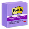 Super Sticky Notes, 3 x 3, Mulberry, 90 Sheets/Pad, 5 Pads/Pack