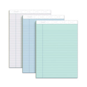Prism + Colored Writing Pads, Wide/Legal Rule, 50 Assorted Pastel-Color 8.5 x 11.75 Sheets, 6/Pack