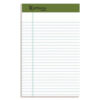 Earthwise by Ampad Recycled Writing Pad, Narrow Rule, Politex Green Headband, 50 White 5 x 8 Sheets, Dozen