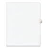 Preprinted Legal Exhibit Side Tab Index Dividers, Avery Style, 10-Tab, 11, 11 x 8.5, White, 25/Pack