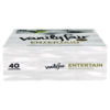 Entertain Beverage Napkins, 2-Ply, 9.8 x 9.8, White, 40/Pack, 12 Packs/Carton