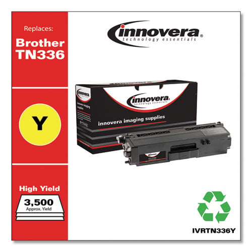 Remanufactured Yellow High-Yield Toner, Replacement for TN336Y, 3,500 Page-Yield