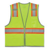 GloWear 8246Z-S Single Size Class 2 Two-Tone Mesh Vest, Polyester, X-Large, Lime