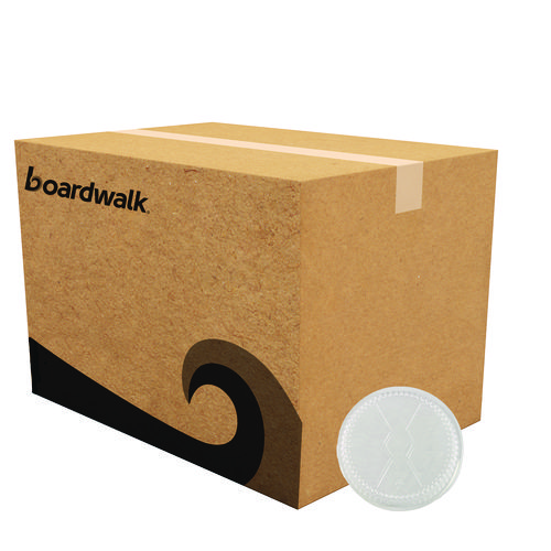 Round Aluminum To-Go Container Lids, Dome Lid, 7" Diameter, Clear, Plastic, 500/Carton