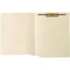 End Tab Fastener File Folder, Embossed Labeling Lines, 0.75" Expansion, 1 Fastener, Letter Size, Manila Exterior, 250/Box
