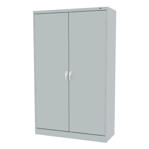 Assembled Jumbo Steel Storage Cabinet, 48w x 18d x 78h, Light Gray