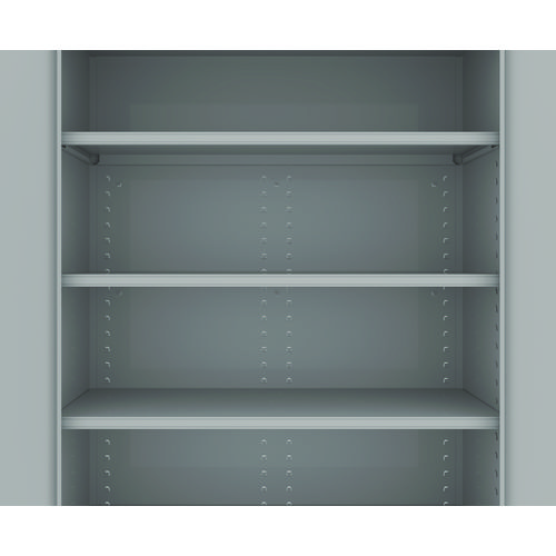 Assembled Jumbo Steel Storage Cabinet, 48w x 18d x 78h, Light Gray